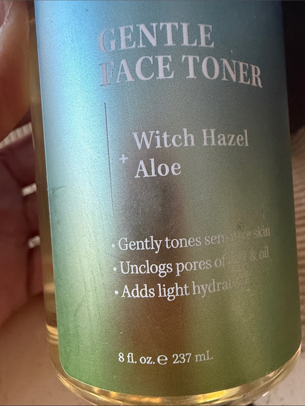 Gentle Face Toner with Witch Hazel & Aloe – Green/Blue - Picture 2 of 8
